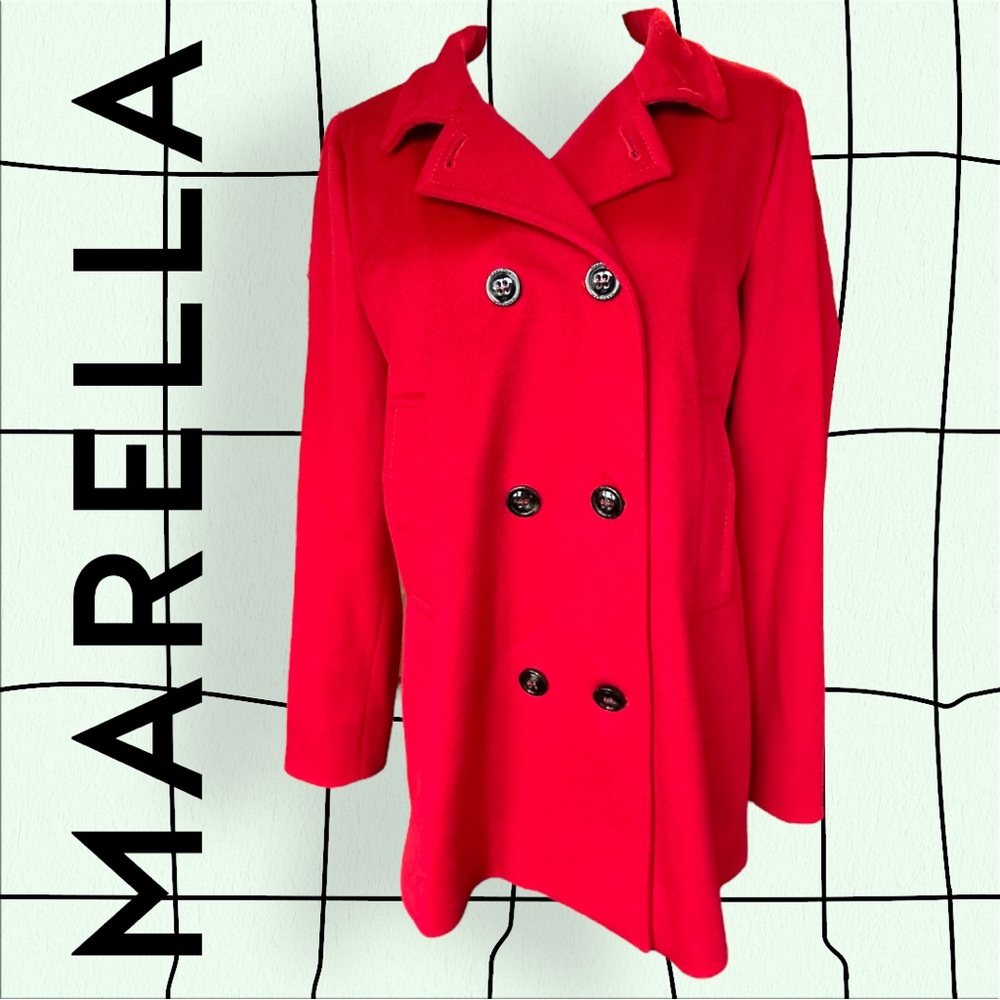 Marella Red Peacoat